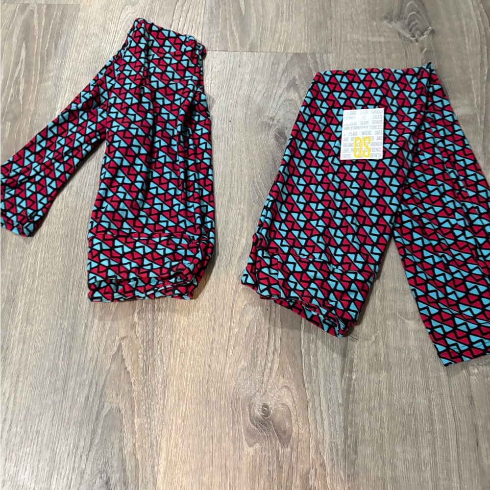 Lularoe os leggings set new with tag Geometric Pattern perfect for twins